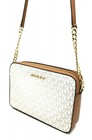 Michael Kors Jet Set Item Large East West Crossbody Chain Handbag Clutch Vanilla