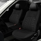Black Premium Cloth 5 Seats Cover Auto Seat Covers For Nissan Full Set Car Cover