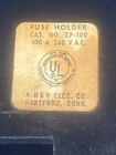 Cp-100 Arrow Hart 24200-12  100a Main Fuse Block   Pull-out  Electric Disconnect