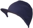 Winter Beanie Hat With Visor Brim Warm Knit Cuffless Beanie Cap