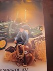 John Deere 750 Tractor Mower 1987 Vintage Print Ad Original No Horseplay Cowboy