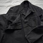 1950s French Workwear Sanfor Light Moleskin Black Pants Size 36