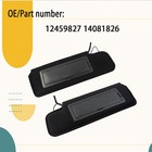 For Chevrolet C4 Corvette 1984-1996 Sun Visor Pair W  Light   Mirror 12459827