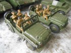 Vtg Dinky Toys Collection Lot Of 17 Army Military Jeep Truck 14 Troops 152a Tank