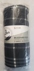 Bulk Lot  4  Blizzard Fleece 2 Yard Rolls Black Plaid Lightweight 58  Wide 8 Yds