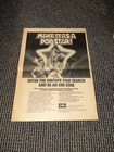 Frank Zappa Vintage 1972 Original Poster 12x17 Concert Rock At The Oval