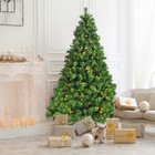 4 5 6 7 Ft Christmas Tree W led Lights Artificial Tree Pine Bushy Holiday Decor