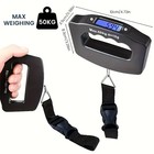 50kg 110lb Digital Luggage Scale Portable Lcd Backlit Travel Bag Hanging Weight