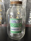Vintage Empty Coffee Glass Jar  1 Pound Chicago Il Richheimer Co Duraglas Rare