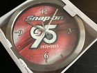Nip   Snap-on Tools 12  Stainless Steel 95th Anniversary Shop Garage Wall Clock