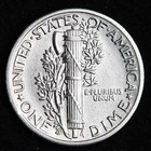 1938-d Mercury Silver Dime Au