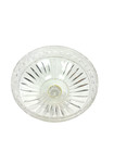 Vintage Clear Glass Pedestal Compote Dish 5 1 4  H X 5 3 4 Diameter