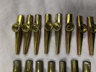 Vintage Metal Kazoo Lot Of 30 Gold Top Red Or Blue Bottom 