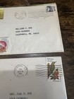 Vintage Hallmark Bird Flower Card 1982 Typed Letter Signed Ephemera