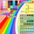 32000pcs Rhinestones Bedazzling Kit With Tools  3mm Color Resin Rhinestones For