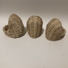 Vintage Woven Wicker Doll Basket  Mini Crib Bassinet    6 55 Each  3 Available  