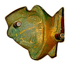 Vintage Hubcap Emblem For 1951 Mercury Art Deco Design Car Collectors Bronze
