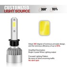 For Mazda 6 2006 2007 2008 Led Headlight High low  fog Light Bulbs Combo 6000k