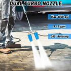 4000 Psi Dual Turbo Nozzle Pressure Washer 4-6 Gpm 1 4  Quick Connect Spray Tip