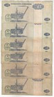 Angola  50 Kwanzas   lot Of 6  Banco Nacional De Angola Banknotes 