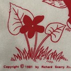 Richard Scarry Huckle Cat Book Club Canvas Tote Bag 13 x12  Vintage 1981 Rare