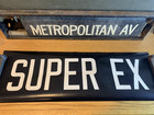 1948 26x8 Vintage Collectible Nyc Ny Irt Subway Roll Sign Super Ex Express Art