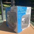 Vintage Electro Brand Model 327k 5    Portable Television Am fw Radio B w Tv