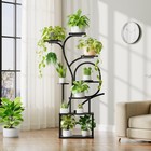 Plant Stand Indoor With Grow Lights - 60  Tall Plant Shelf  Indoor Plant Lightin