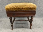 Antique Ornate  Adjustable Organ Piano Stool Bench Chair
