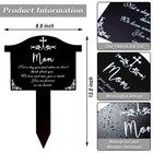 Waterproof Cemetery Grave Marker Stake  Memorial Plaque For Outdoor Use