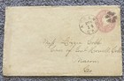 1867 Athens Ga Segmented Killer Cancel Postal Cover Fancy