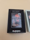 Zippo Harley Davidson Lighter With Sinister Orange Skull  29654  New In Box