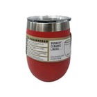 Yeti Rambler 10 Oz Wine Tumbler Stainless Steel Insulated W  Lid  Rescue Red