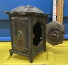 Vintage Cast Iron Safe Bank With Combination Lock Octagon Door 