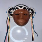Vtg Native American Ceramic Hand Painted Mask Tribal Clay Art San Francisco 1988