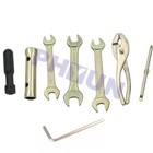 7pcs Motorcycle Tool Kit Wrench Plug Socket Pliers For Honda Kawasaki Yamaha Atv