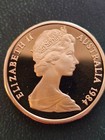 1984 One Australian Dollar Proof Coin W box   Coa  Kangaroos  9 Grams In Case