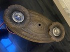 Art Nouveau Deco Cast Metal 2 Bulb Ceiling Light Fixture Architectural Salvage
