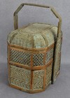Vintage Chinese Woven Fish Wedding Basket