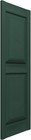 Midnight Green Raised Panel Shutters - 14 75 w X 67 h  Spike Pair