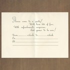 Lot Of 3 Vintage Rust Craft Birthday Party Invitations   Envelopes  Teddy Bear