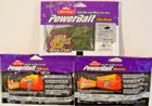 Lot Of 3 Berkley Powerbait Maxscent 4  Creature Hawg In Green Pumpkin Party