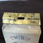 Lot Of 12 Vintage Hallmark Twins Birth Announcements W envelopes 1960   s New