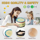 Musfunny Floor Tom Drum For Kids  Colorful Baby Toy 2 Mallets Floor Drum-123