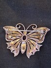 Sterling Silver Butterfly With An Amethyst  Setting 