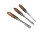 Narex 3 Piece Dovetail Chisel Set - 1 4   1 2   3 4   852100 