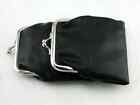 Black Leather Purse Cigarette Pack Holder Pouch Case With Coin Purse