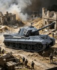 1 72 Scale Diecast Alloy 1945 German Tiger Ii Heavy Tank Model Armor Collectible