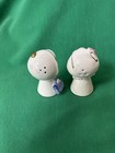 Rare Vintage 1950   s Shopping Girl Salt And Pepper Shakers W Purses Handbag