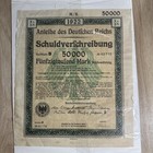 1922 Rare German Bond     Rare Light Encryption 